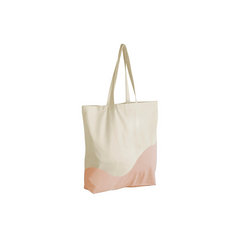 Organic Cotton Wave Print Maxi Tote - WM235